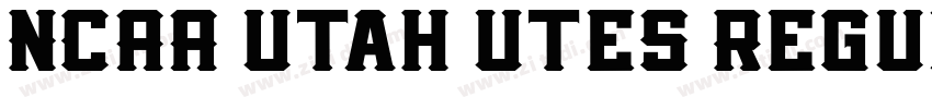 NCAA Utah Utes Regul字体转换
